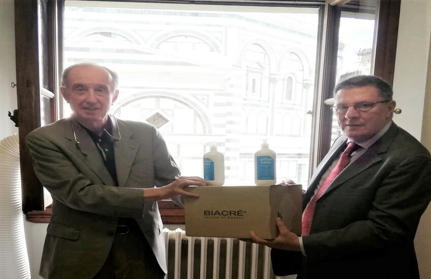 150 litri di gel e 1200 mascherine consegnate alla Caritas di Firenze da CNA Impresa Sensibile