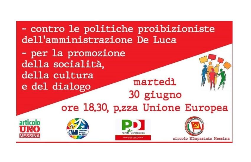 Una “agorà” contro la Giunta De Luca: martedì in piazza a Messina