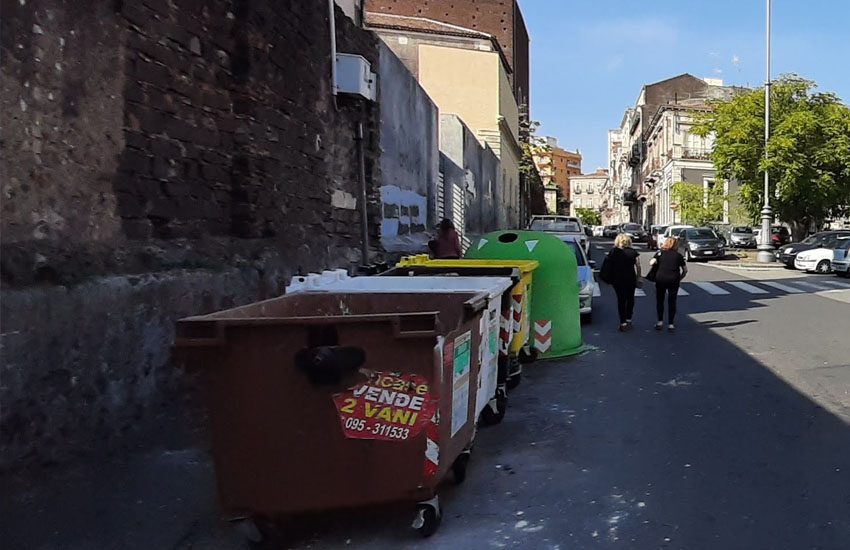 Rifiuti, a Catania 6 ml di tonnellate in meno senza i pendolari nei mesi del lockdown, risparmiati 800mila euro