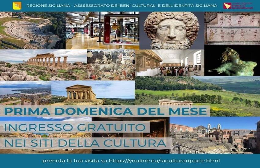 Domenica ingresso gratuito in musei e luoghi della cultura