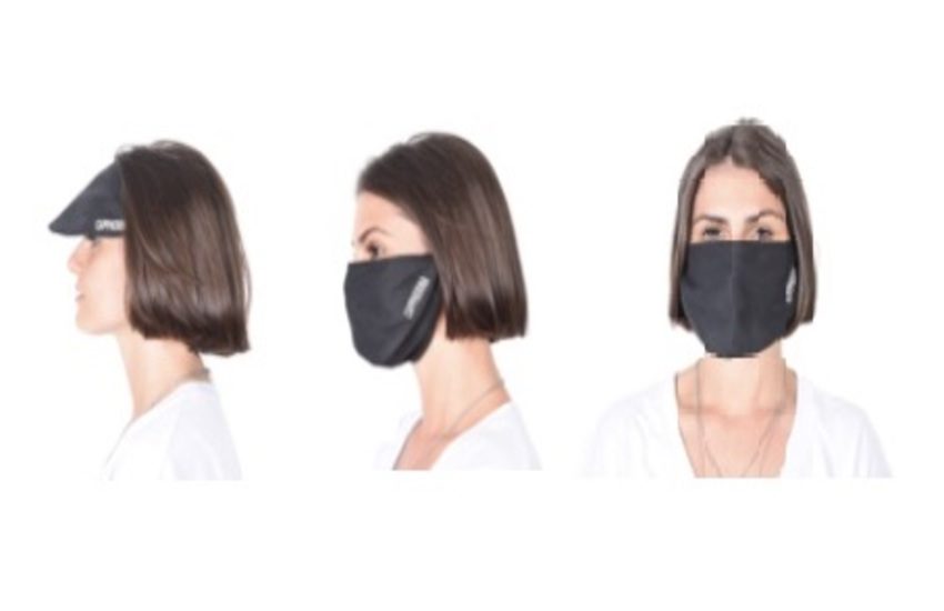 Parla italiano la mascherina che diventa visiera