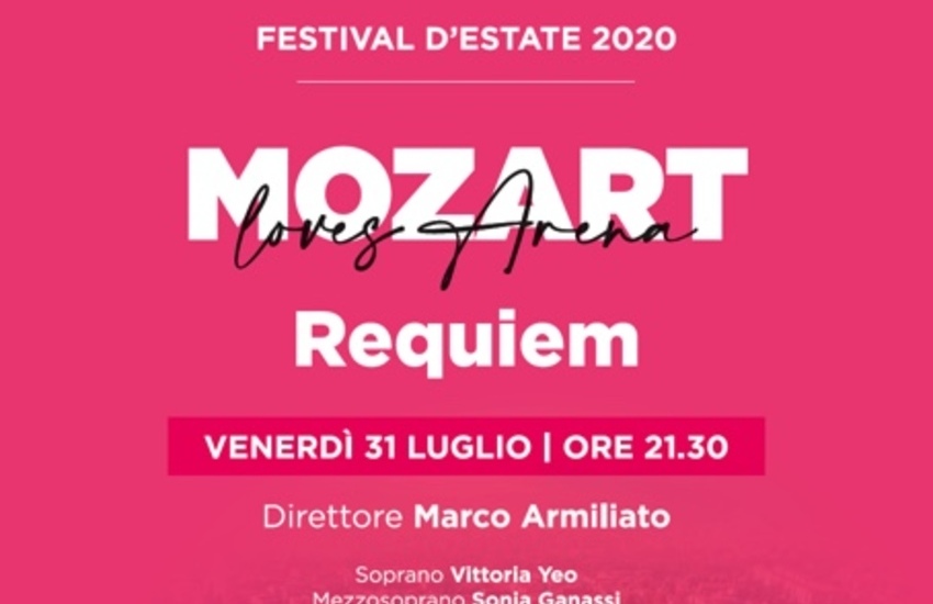 Arena di Verona: 13 luglio, il Requiem di Mozart dedicato alle vittime del Covid