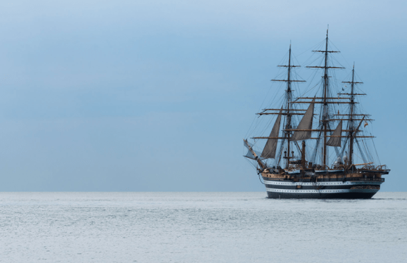 L'Amerigo Vespucci a Ischia