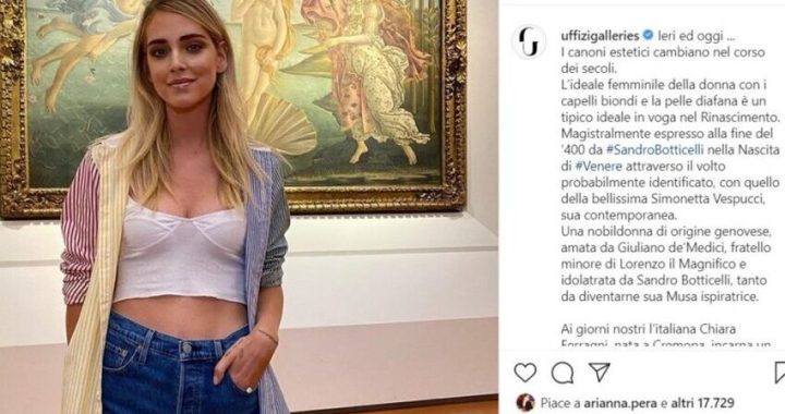 Ferragni agli Uffizi