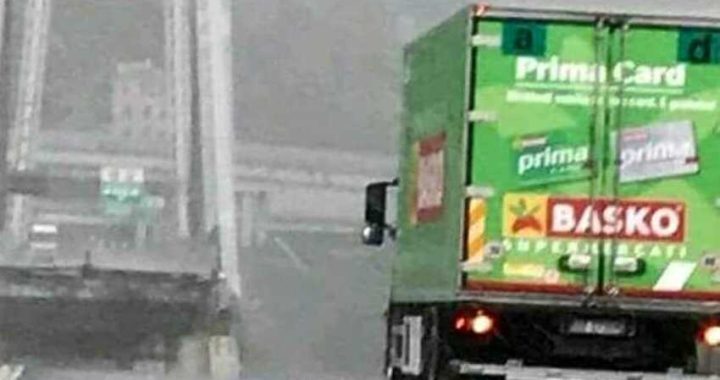 Camioncino Basko crollo Ponte Morandi