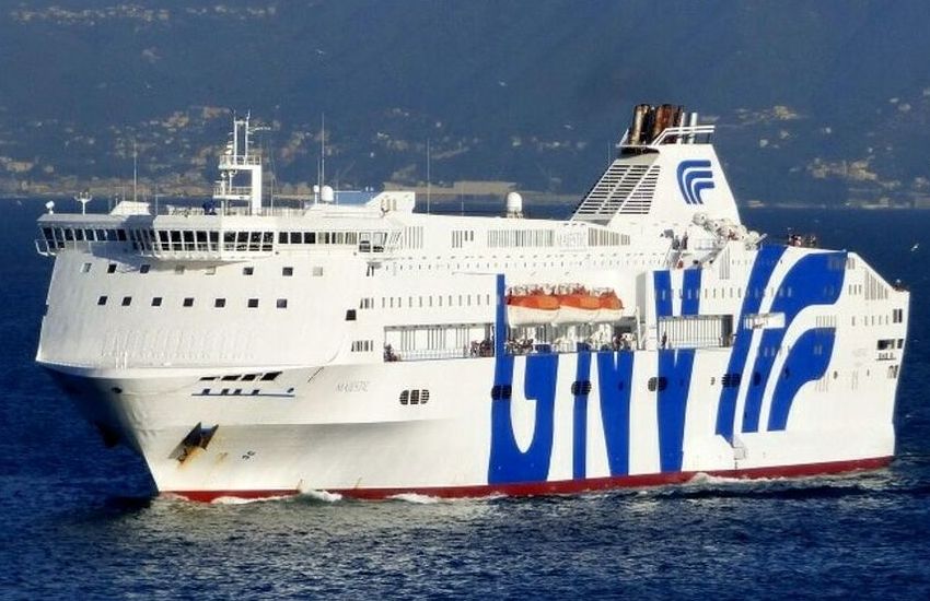 Gnv: cinque positivi Covid  a bordo di un traghetto diretto in Francia