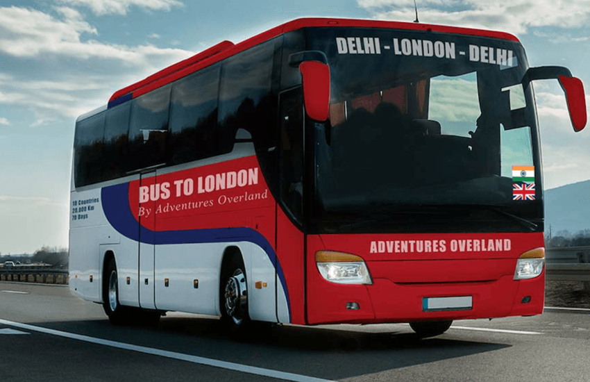 Da Delhi a Londra in 70 giorni: 20 mila km in bus da record