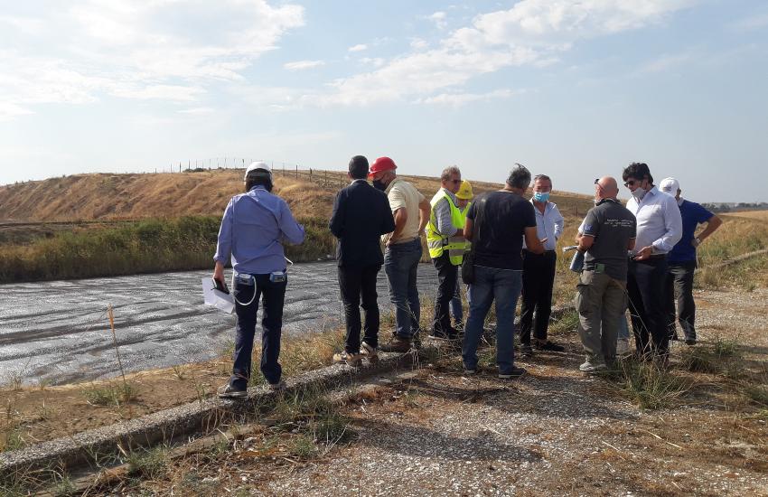 Sopralluogo presso le vasche di discarica in Cipolla e Marabusca