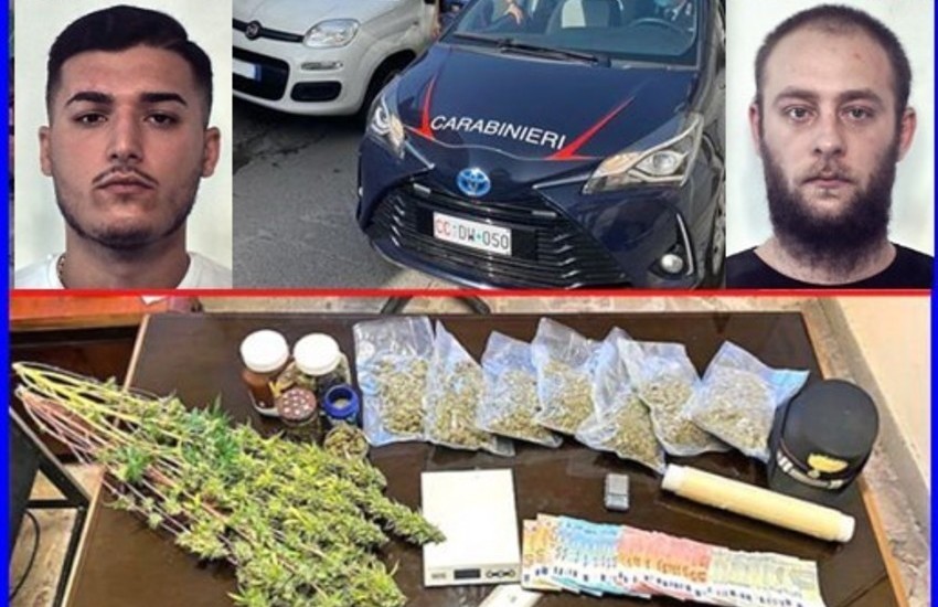 San Cristoforo, due persone arrestate, sequestrati droga e denaro