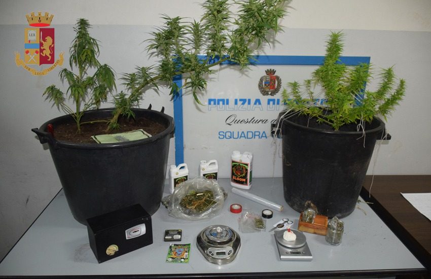 Marijuana, cocaina e proiettili in casa, denunciati due giovani leccesi