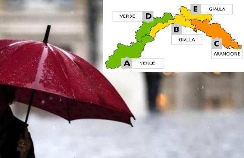 Maltempo in arrivo, allerta arancione venerdì sull’intera Liguria: un fine settimana piogge, venti e temporali forti