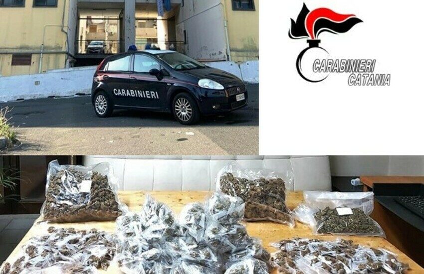 Catania, pusher in manette in viale Nitta, nascondeva 2,5 Kg di marijuana dentro un tombino