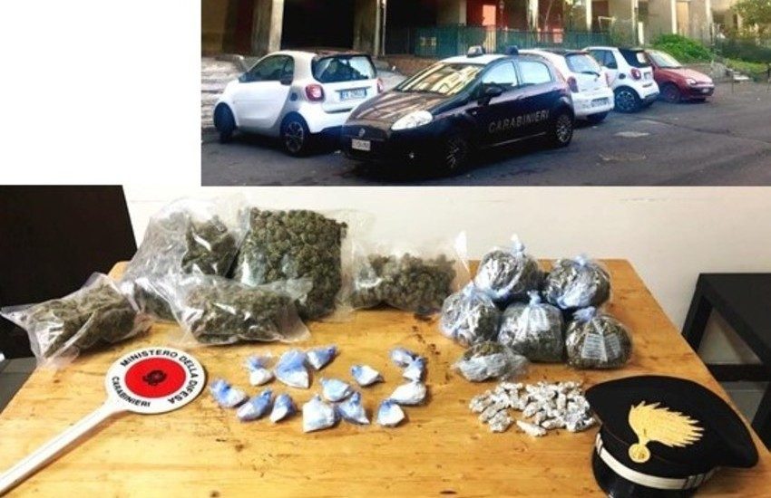 San Giovanni Galermo, operazione antidroga in via Capo Passero, una donna arrestata e due rinvenimenti di droga
