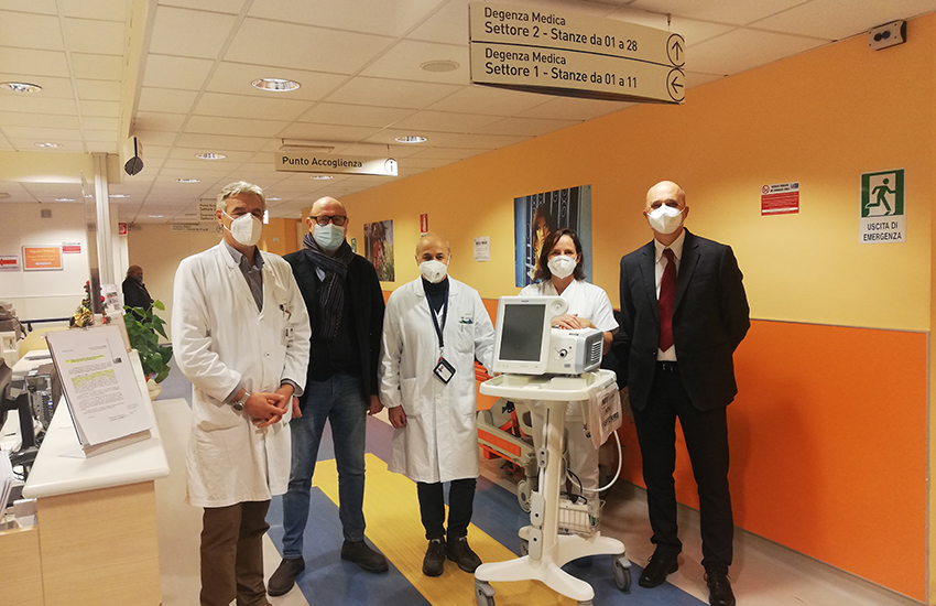 Cinque ventilatori polmonari donati al Santo Stefano grazie a 38mila euro della Fondazione Ami