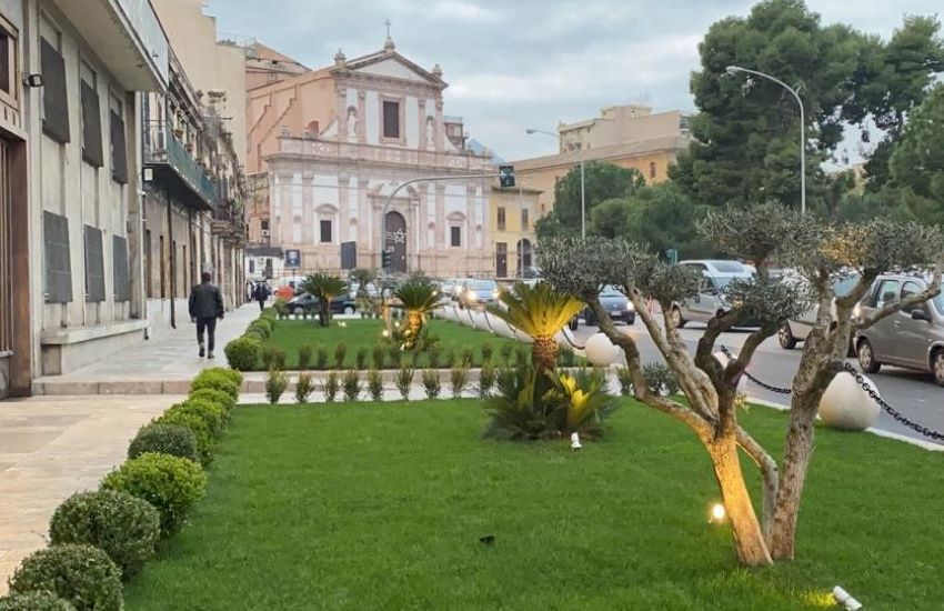 Palazzo Orleans: completati i lavori dell’area a verde