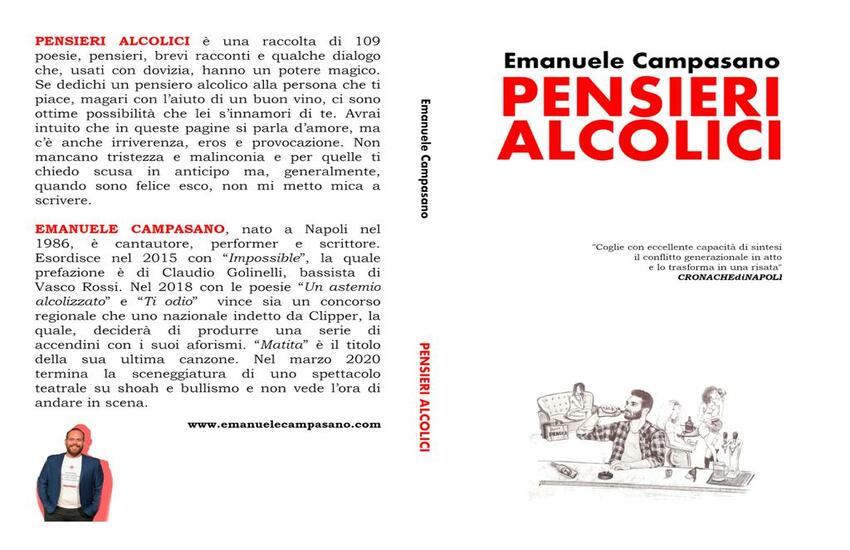 Pensieri alcolici, i 109 graffi poetici di Emanuele Campasano