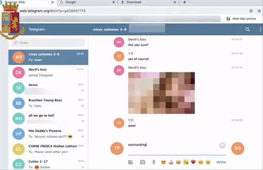Operazione Luna Park, sgominata un’associazione criminale che trafficava materiale pedopornografico. Indagati anche cittadini campani
