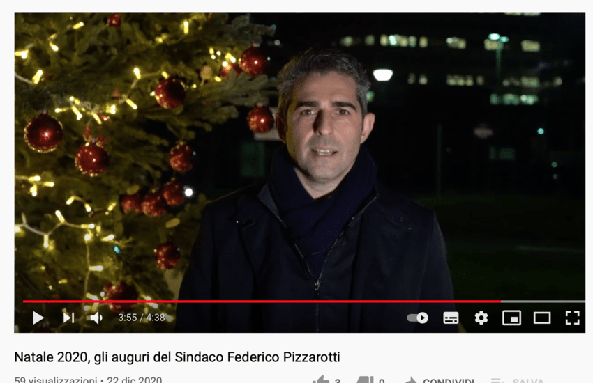Natale 2020 Parma: gli auguri del sindaco Pizzarotti