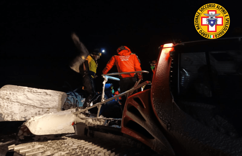 Si perdono a Campo Imperatore: 5 sciatori recuperati dal Soccorso alpino e dalla Guardia di Finanza