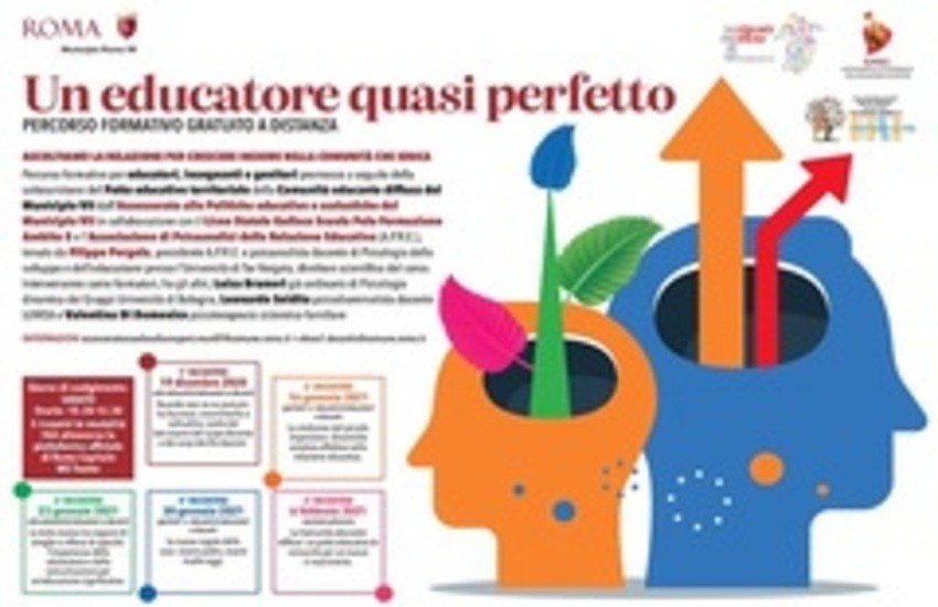 Roma, “un educatore quasi perfetto”, continua il “per-corso” gratis per insegnanti, e famiglie