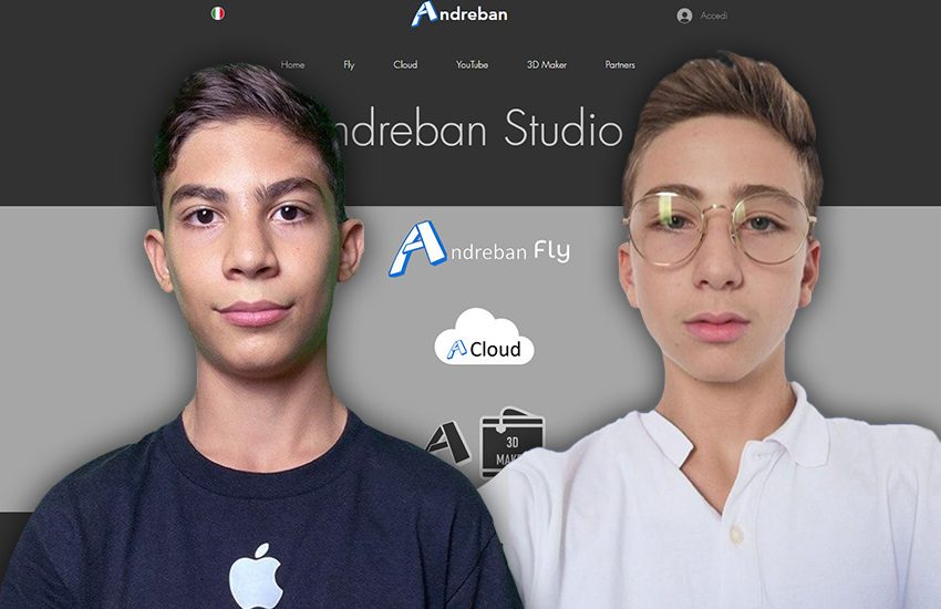 Imprenditori salentini a 14 anni. Andrea e Giorgio lanciano la startup Andreban