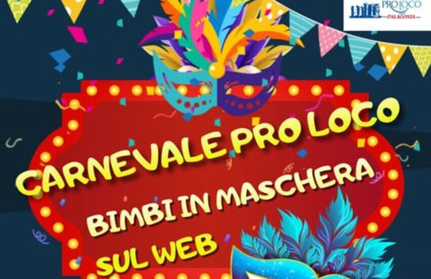 Palagonia, Carnevale Pro Loco, bambini in maschera sul web