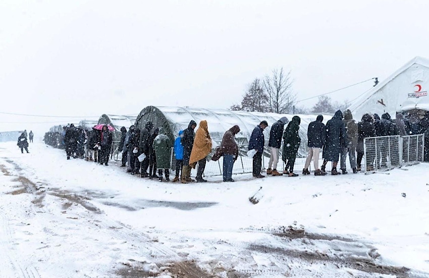 Iniziativa a sostegno dei profughi bloccati in Bosnia Erzegovina