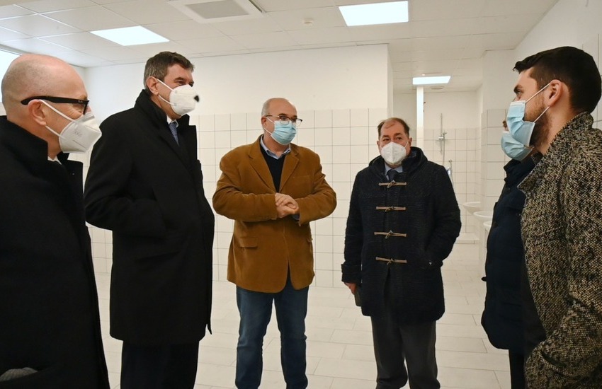 Covid hospital di Pescara: inaugurati questa mattina i nuovi studi medici e gli spogliatoi
