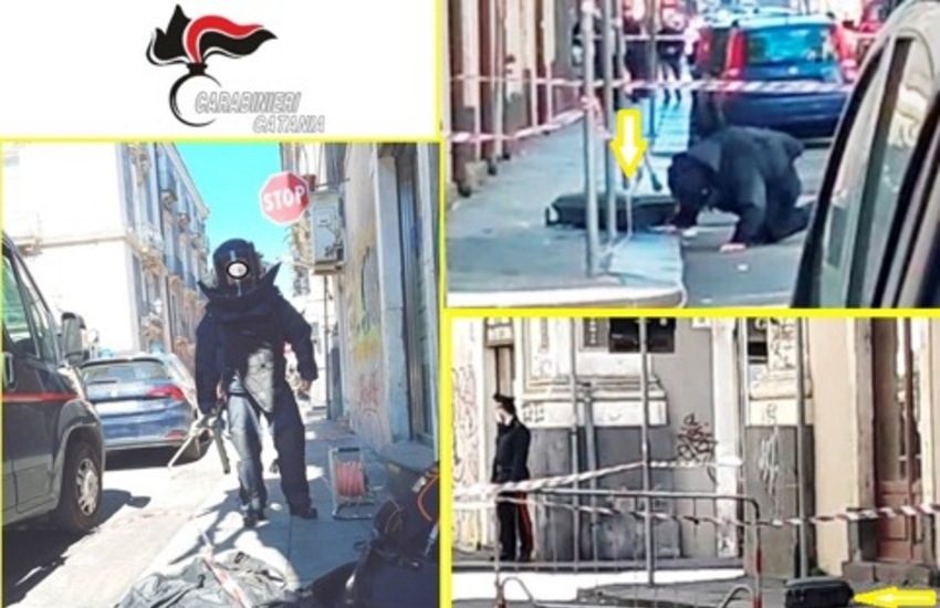Via Vittorio Emanuele, valigia sospetta, intervengono gli artificieri