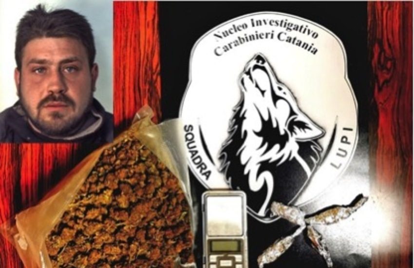 Catania, i “Lupi” lo stanano mentre spaccia dentro casa. Arrestato