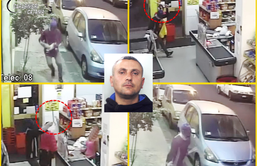 Acireale, armato di spranga tenta rapina supermercato via Pacinotti. Arrestato