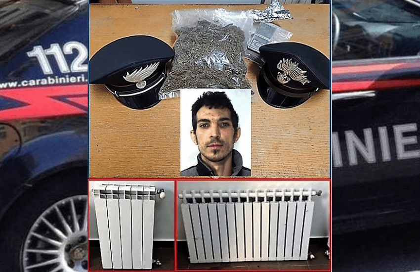 Ramacca, arrestato spacciatore, aveva rubato 2 termosifoni da una scuola