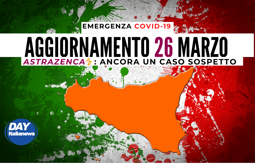 Covid 26 marzo, 892 nuovi casi. Insegnante in fin di vita dopo AstraZeneca. Monoclonali anche in Sicilia
