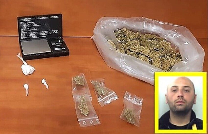 Acireale, nascondeva in casa cocaina e marijuana, arrestato