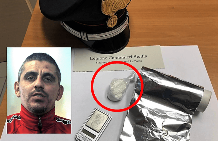 San Giovanni La Punta, condannato per droga continuava a spacciare cocaina dai “domiciliari”