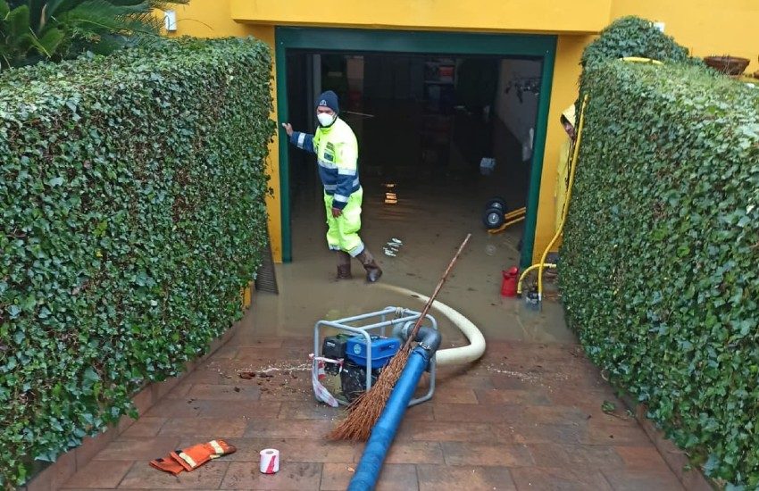 Piogge e allagamenti a Latina: decine gli interventi di Polizia locale e protezione civile