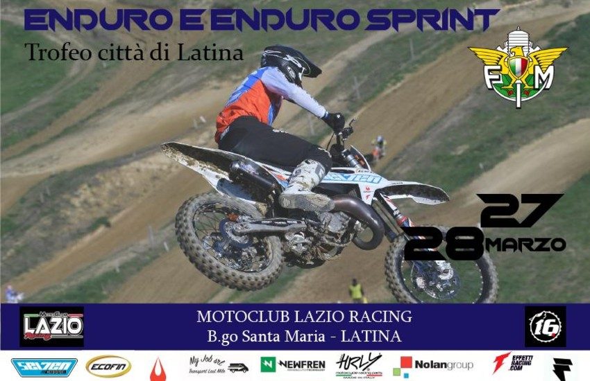 Torna l’enduro a Latina: sabato e domenica appuntamento a Borgo Santa Maria