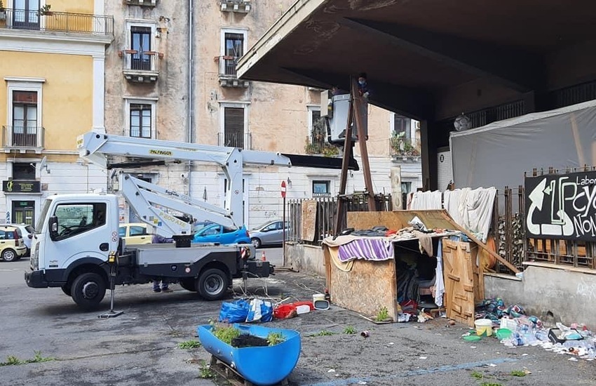 Catania, bonificata una parte di piazza Pietro Lupo in condizioni di degrado