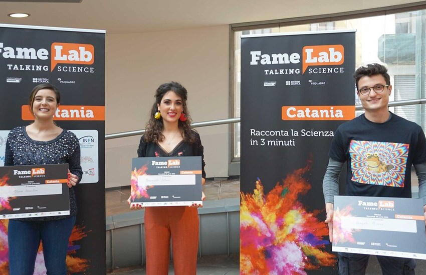 Famelab Catania, Emanuela Celano e Angelo Nicosia conquistano la tappa etnea del talent show