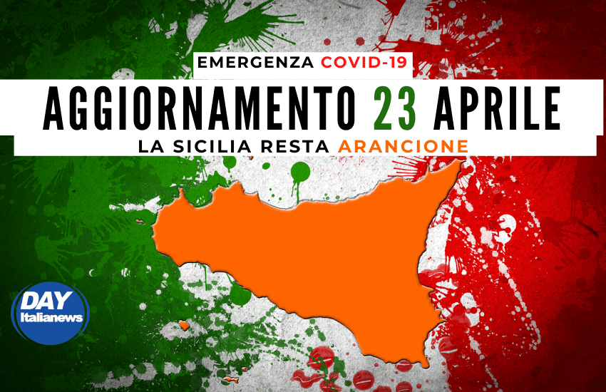 Covid 23 aprile, calano i contagi, la Sicilia resta Arancione