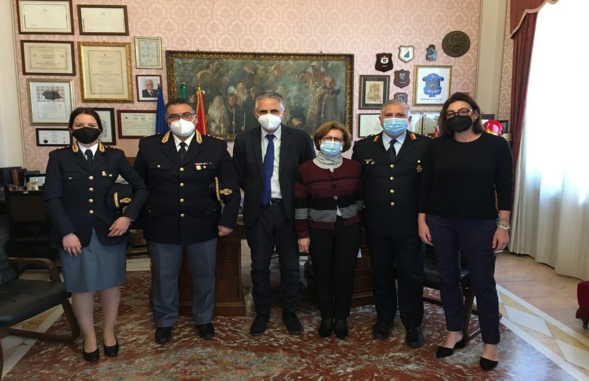 Modica: il nuovo Commissario di Polizia in visita a Palazzo San Domenico