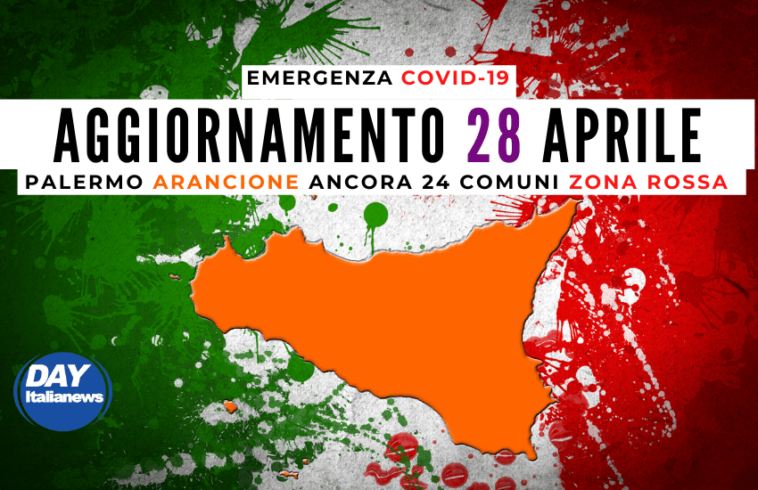 Covid 28 aprile, casi sotto i 1000. Da domani Palermo “Arancione”, restano in “Rosso” 24 comuni