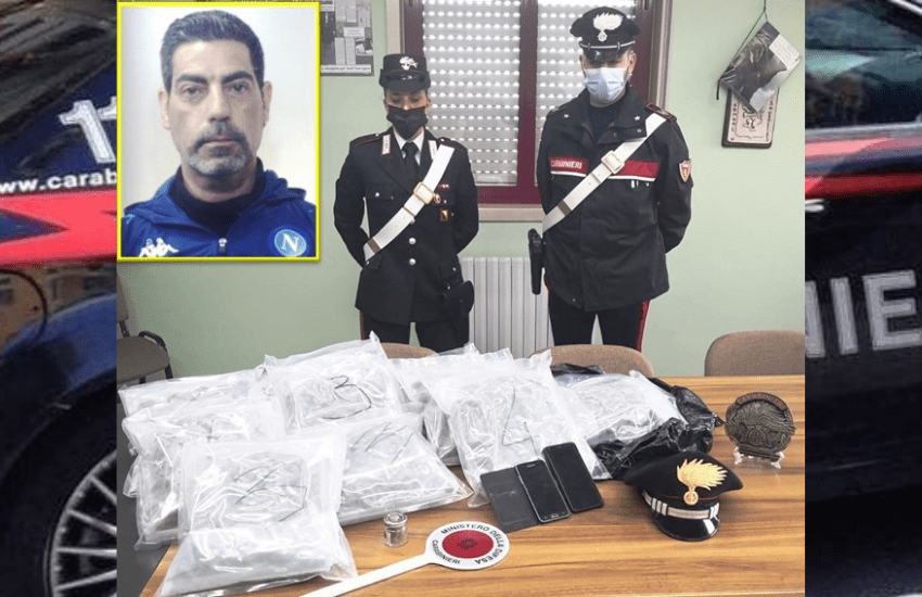 Gravina di Catania, vede il cane e consegna la droga, arrestato pusher con 7 chili di “erba”