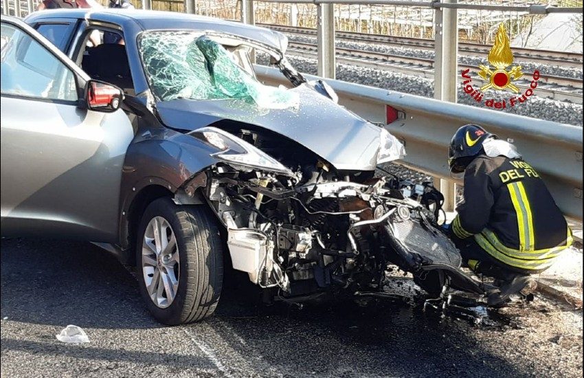 Sezze, scontro frontale sulla 156 dei Monti Lepini; due le persone ferite