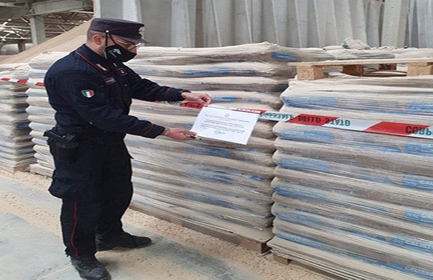 Pellet di contrabbando, sequestrato impianto a Buccino e denunciati i produttori