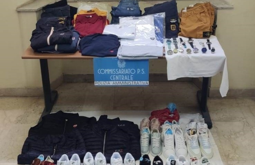 Corso Sicilia, lotta alla contraffazione: sequestrata merce a venditori extracomunitari