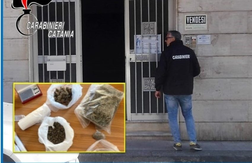 Belpasso, nascondeva più di 550 grammi di droga in casa, arrestato