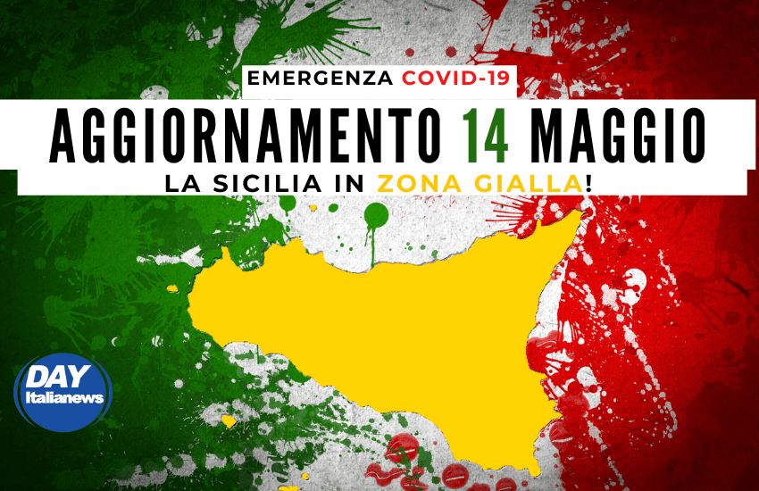 Covid 14 maggio, Sicilia “Gialla”, diminuiscono ancora i casi. Vaccini, verso le 50.000 dosi al giorno
