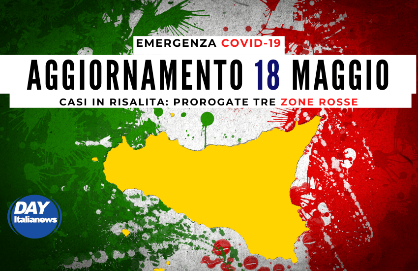 Covid 18 maggio, casi e vittime in risalita ma tasso di positività basso. Prorogate altre tre “Zone Rosse”