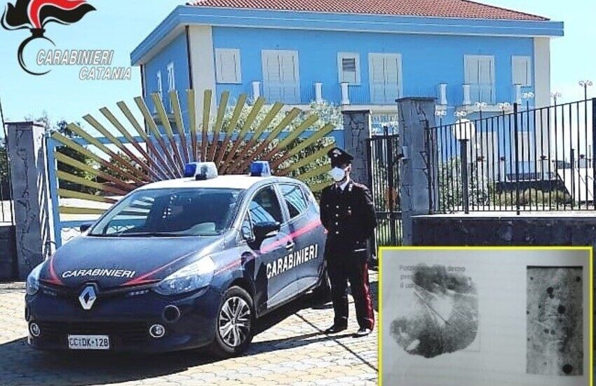 Acireale, aveva razziato una casa per anziani: incastrato dalle impronte